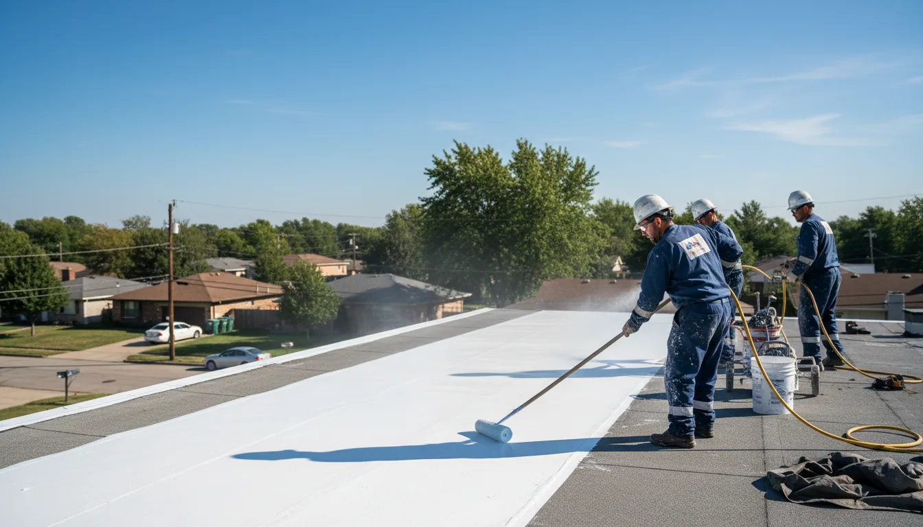 Commercial roof coating in Sunshine, LA near me